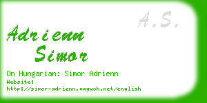 adrienn simor business card